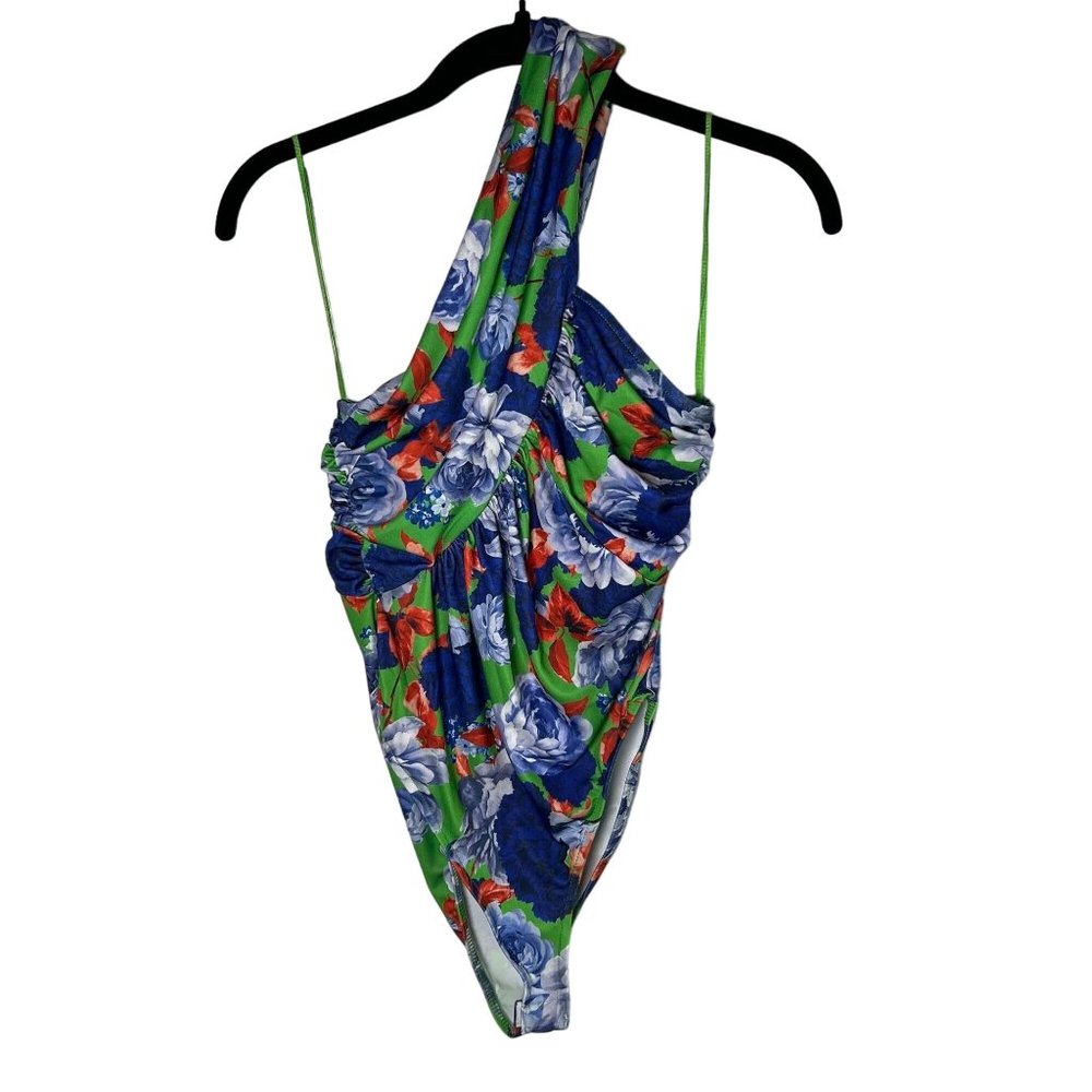 NWT ZARA Floral Asymmetrical One Shoulder Bodysuit SMALL 0264/453 - Picture 5 of 16